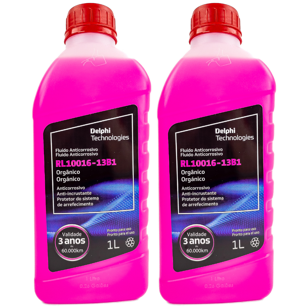 2L Aditivo Radiador Delphi Pronto P/ Uso Rosa Delphi Rl10016 - Original