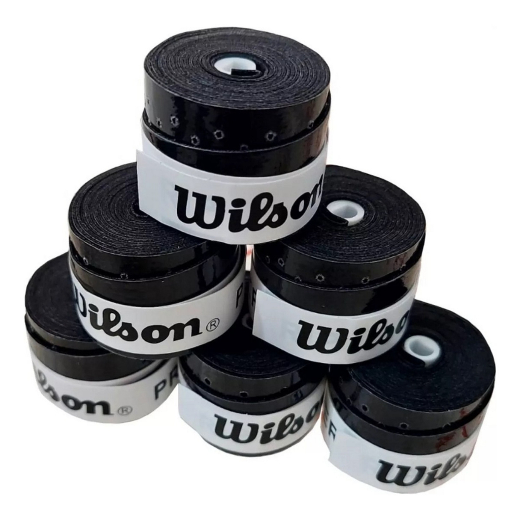 60 UN Overgrip Wilson Pegajoso Perfurado para raquete de Tênis, Tennis, Beach Tennis, Pickball, Badminton, Squash, Padel