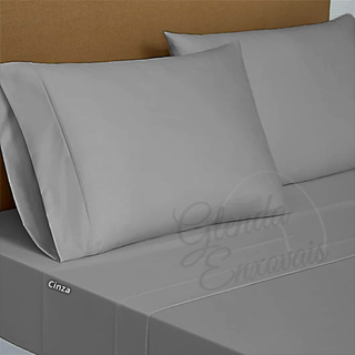 Kit 4 fronhas Percal Flex 400 fios Cores Lisas - FS em Oferta na Shopee