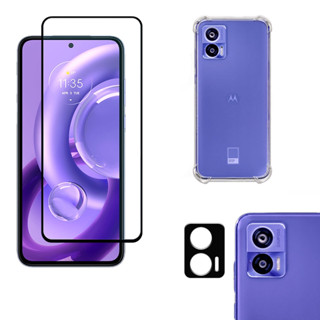 KIT Motorola Moto Edge 30 Neo | Película de Vidro 3D - Capa Capinha Anti Impacto - Película da Câmera 3D