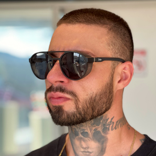 Óculos De Sol Steampunk Masculino Redondo Com Uv400 - Tokyo em Oferta na Shopee