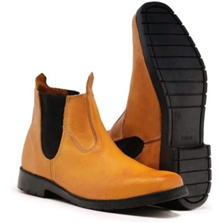 bota botina country e casual 100% couro