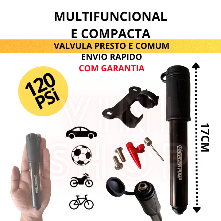 Novo Multi-funcional Mini Bomba De Ar Bicicleta Ciclismo Bike Pneu