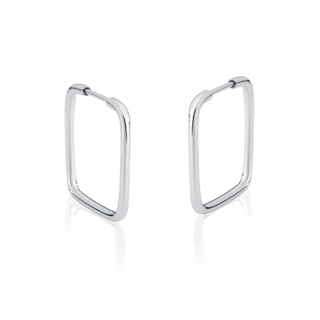 Brinco Argola Prata 925 Quadrada Argolinha 20mm em Oferta na Shopee