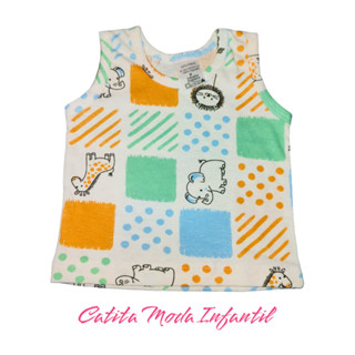 Kit 6 Camisetinha Camiseta Regata Bebe
