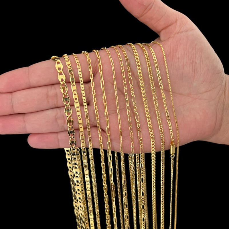 Cordão Colar Corrente Masculino Fino Varios Modelos Banhado a ouro 18k em Oferta na Shopee