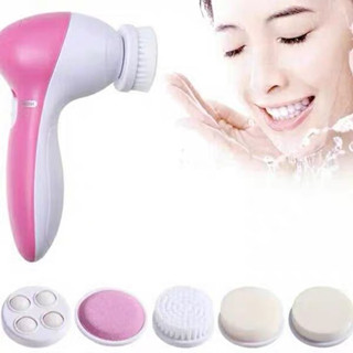 Escova Elétrica Limpeza Massageadora Facial Esfolia ção 5-em 1