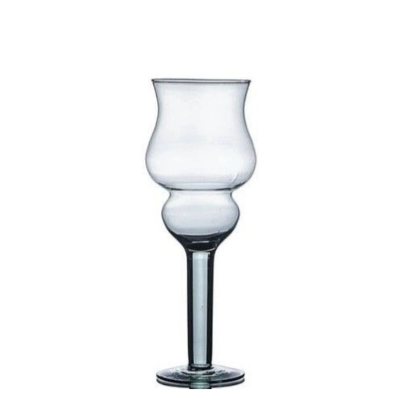Vaso Taça Castiçal Napoli Pequena 10x25 cm Para Decoração de Arranjos de Flores Mesa Festas