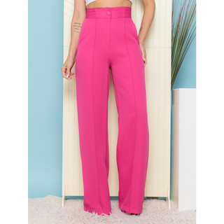 Calça/pantalona/em material linha /elastico/cintura fina/ verão inverno  femininas - Outlet de fábrica