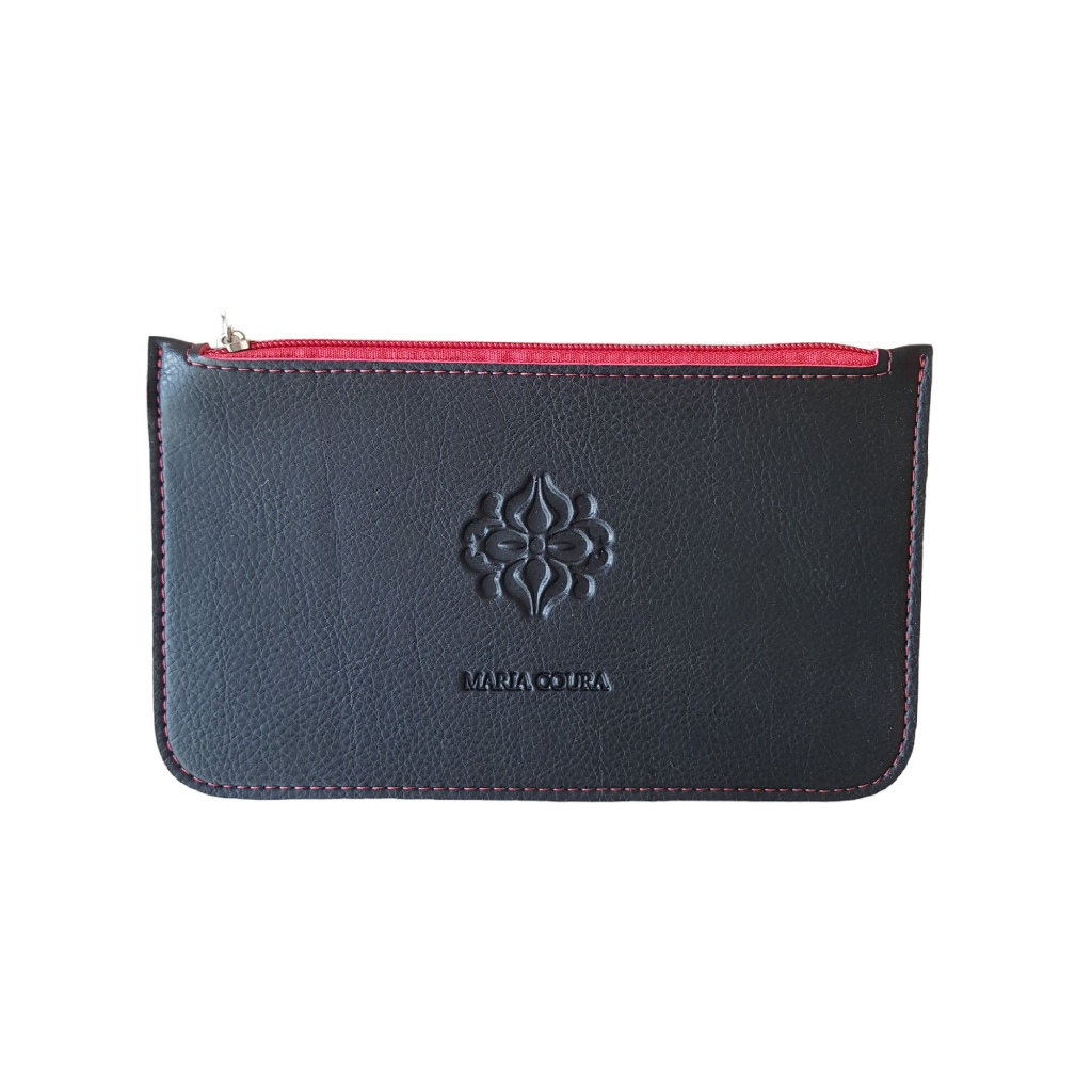 Bolsa Clutch Porta Celular Em Couro - Maria Coura