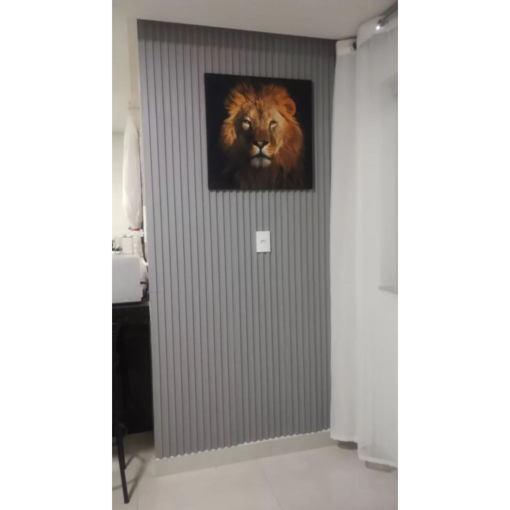 Kit 12 Placas 3D De Parede em 3 Cores - Modelo Ripado - AUTOADESIVAS - 50x50cm em Oferta na Shopee