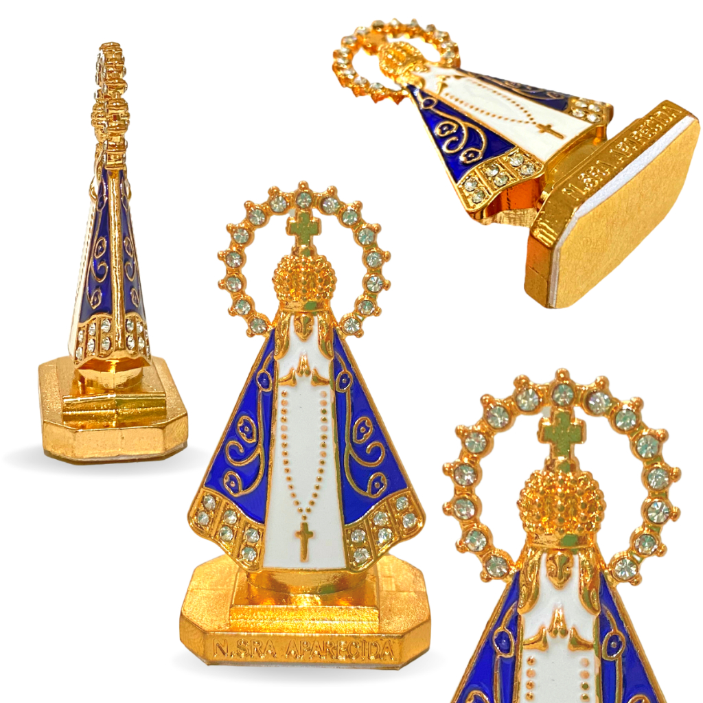 Nossa Senhora de Aparecida Santinha para Painel de carro e caminhão Imagem (fita dupla face para colar)