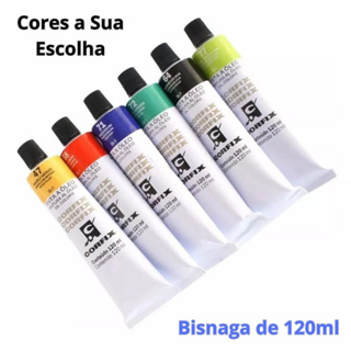 Kit Tintas Óleo para pintura em tela Corfix 120ml GR1- Escolha as cores e Quantidade em Oferta na Shopee