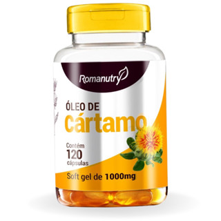 Óleo de Cártamo de 1000mg com 120 Cápsulas da Romanutry, Envio rápido.
