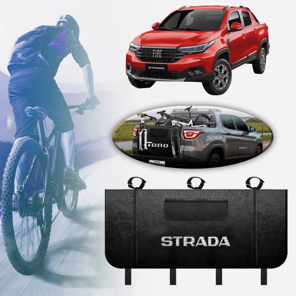 Transbike Strada Trukpady P/ Caçamba Truk Pady Premium Preto Ciclismo