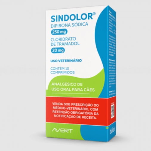 Sindolor 250mg/20mg Analgésico para Cães Avert - Pets