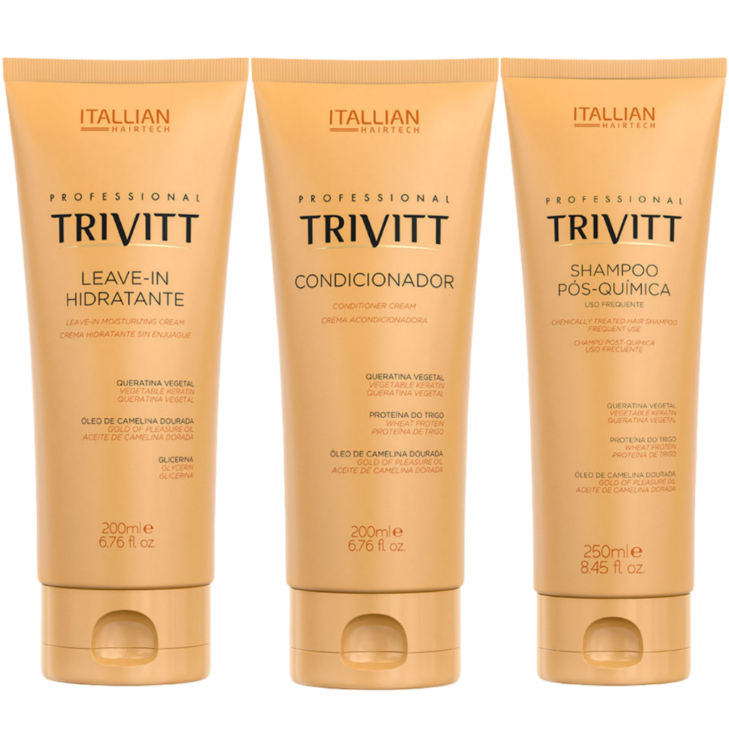 Kit Manutenção Itallian Color Trivitt Shampoo Condic Leavein em Oferta na Shopee