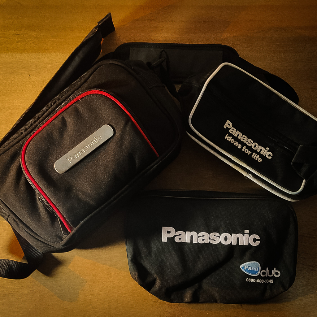 CASE PARA CÂMERA E FILMADORA PANASONIC (3 PEÇAS) BOLSAS ESTOJOS CAPAS DE MÁQUINA FOTOGRÁFICA LENTES