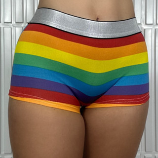 Calcinha Cueca Boxer Microfibra Box e LGBT Lingerie Moda Íntima Feminina Shortinho