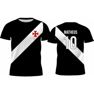 Camiseta adulto Vasco + nome personalizado