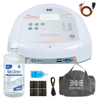 Neurodyn Compact Aparelho Estimulador com correntes Tens, Fes E Russa Ibramed com + Gel Incolor
