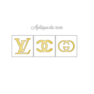 10 apliques 3cm Acrílico Aplique Espelhado Marcas em Oferta na Shopee