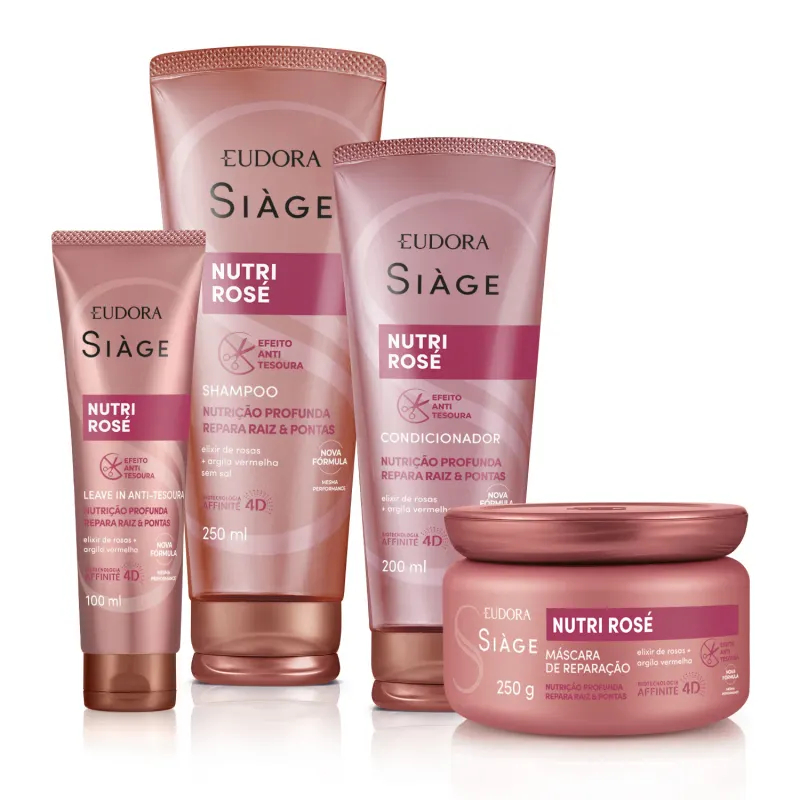 Cabelos Fortes e Radiantes com Eudora Siàge Nutri Rosé – Promoção Imperdível! Eudora Siàge (Diversos Produtos)