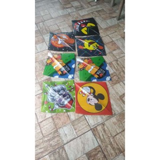 Flechinha,pipa, papagaio, raia 38x38 de 10 a 30 unidades sortidas Estampado E Liso