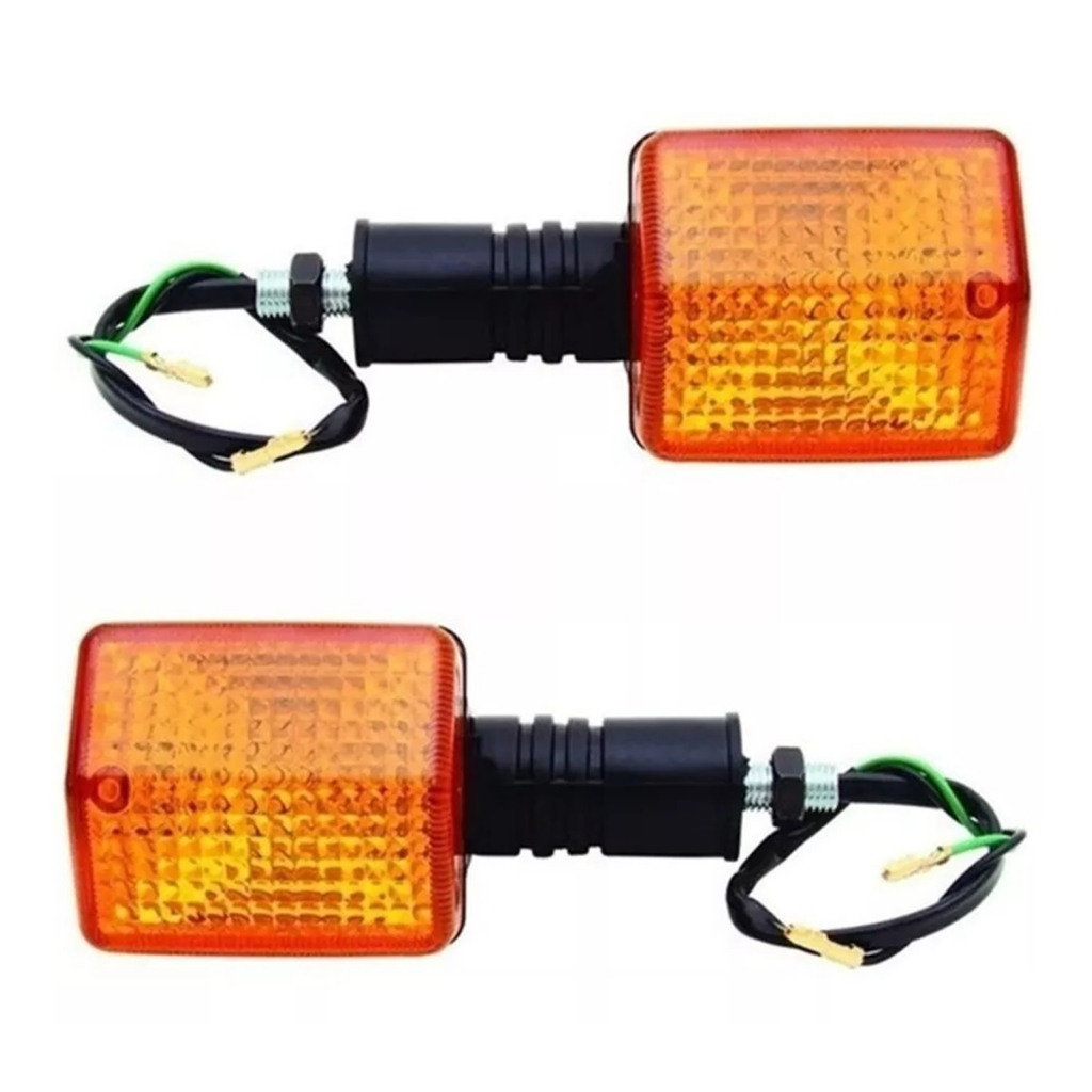 JOGO COM 2 PISCA STRADA CBX 200 / XLX 350 / NX 150 / NX 200 / SAHARA 350 GVS