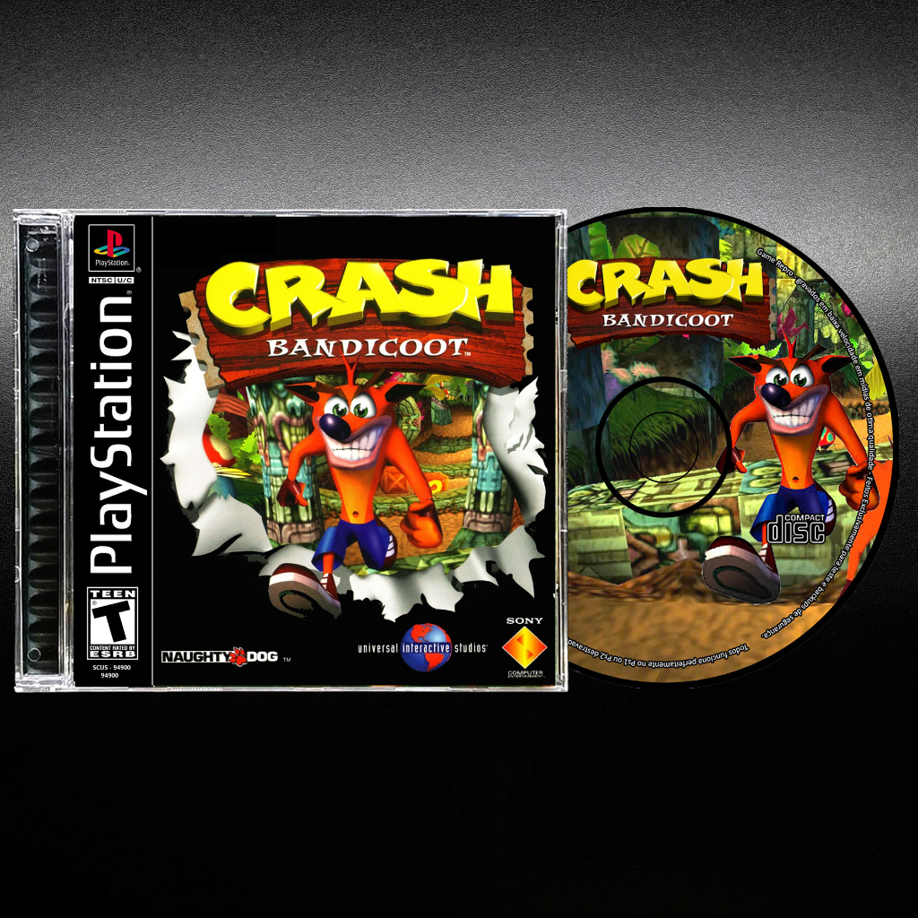 Crash Bandicoot - Repro Ps1 / Psx / Patch Retro Game Play 1 em Oferta na Shopee