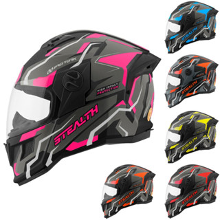 Capacete Moto Fechado Masculino Feminino Pro Tork Stealth Hawk Novo Lançamento Com Viseira Cristal e Narigueira