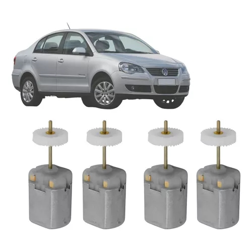 Kit 4 Motorzinho Trava Fechadura Elétrica Polo Golf Após 2001