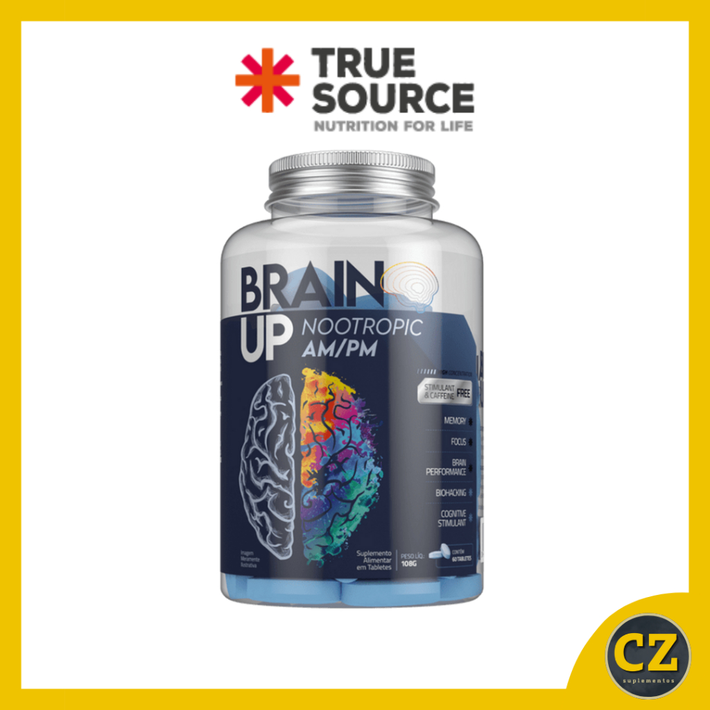 Nootrópico Brain Up AM/PM (60 Tabletes) - True Source