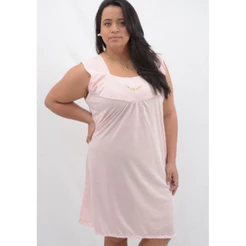 Camisola Camiseta Malha pijama grande cumprida vestido senhora