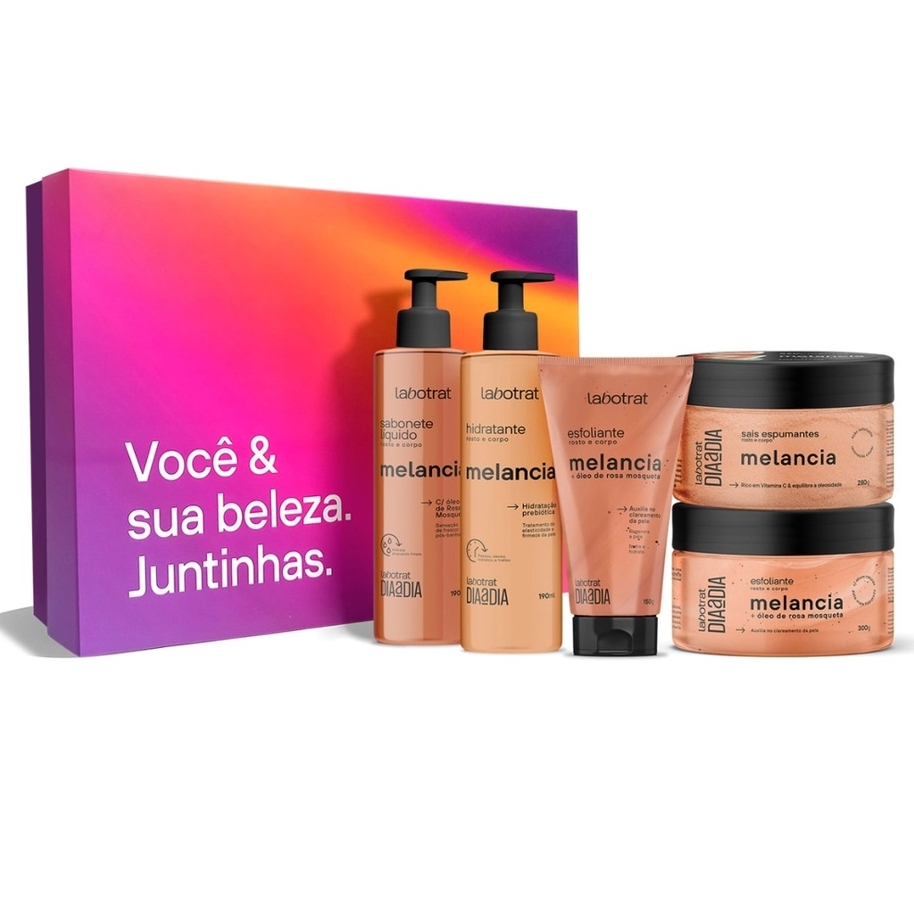 Kit Experiência Banho Dia A Dia C/ 5 Itens Melancia - Labotrat
