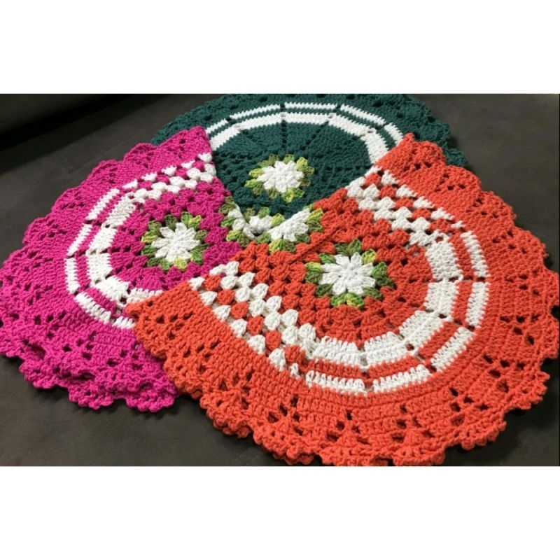 Tapete de Crochê Artesanal Cozinha Entrada Banheiro Diversos Modelos em Oferta na Shopee
