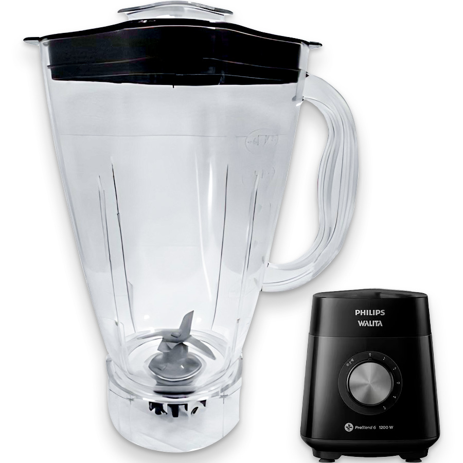 Copo Jarra para Liquidificador Original Acrílico Philips Walita Problend 6 Ri 2240 em Oferta na Shopee