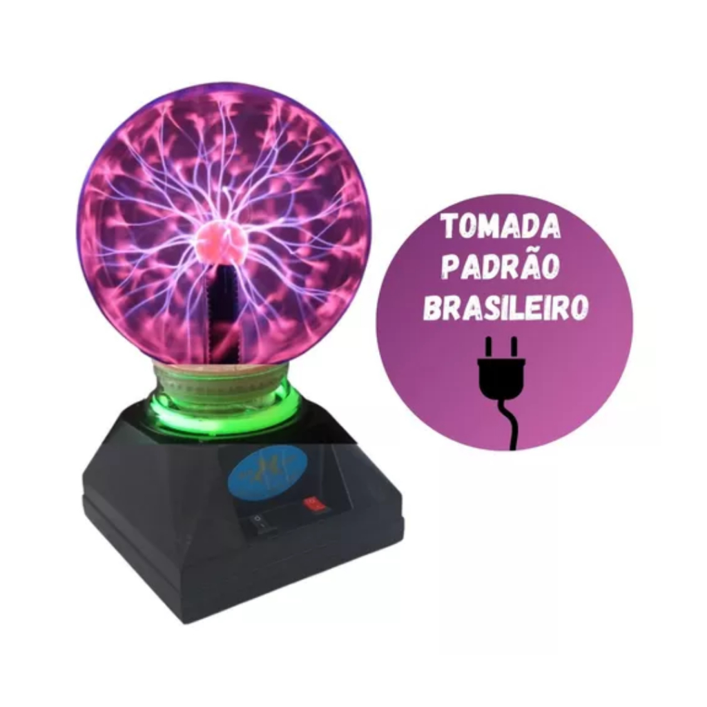 Globo de Plasma/Bola de Cristal 127v Modelo Grande