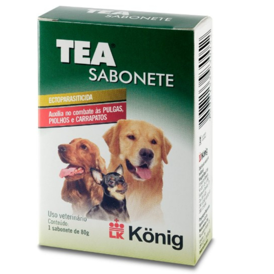 TEA Sabonete 80g Ectoparasiticida para Cães König em Oferta na Shopee