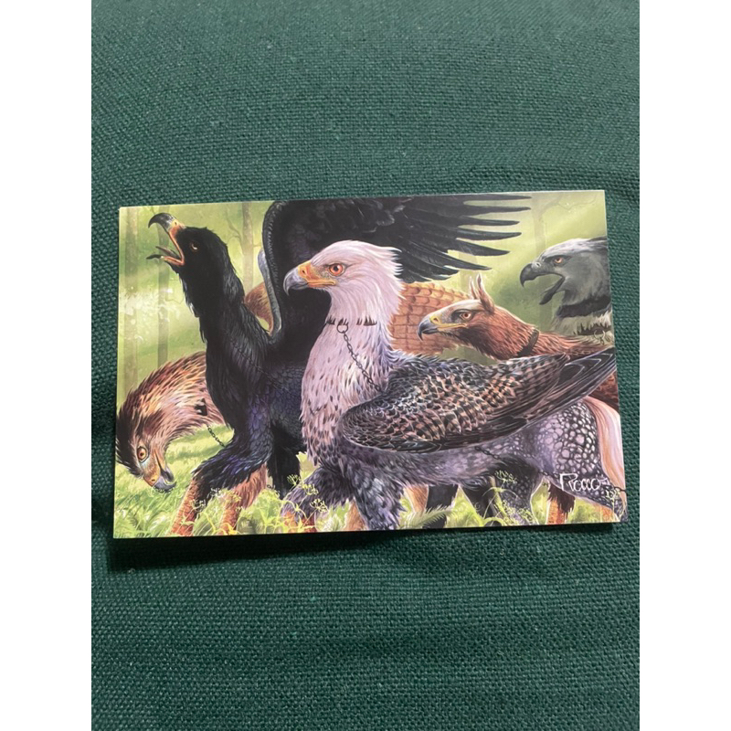 card do livro - marcador original - Harry Potter e o prisioneiro de Azkaban - versão ilustrada hipogrifo - J K Rowling