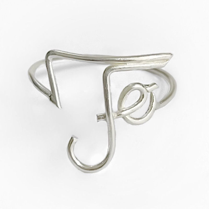 Anel De Prata 925 Legítima Modelo Fé Feminino Delicado em Oferta na Shopee