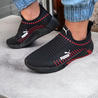 Tênis Puma Suede - Masculino Feminino Tênis Meia, Sem Cadarço Preto Sapato Masculino