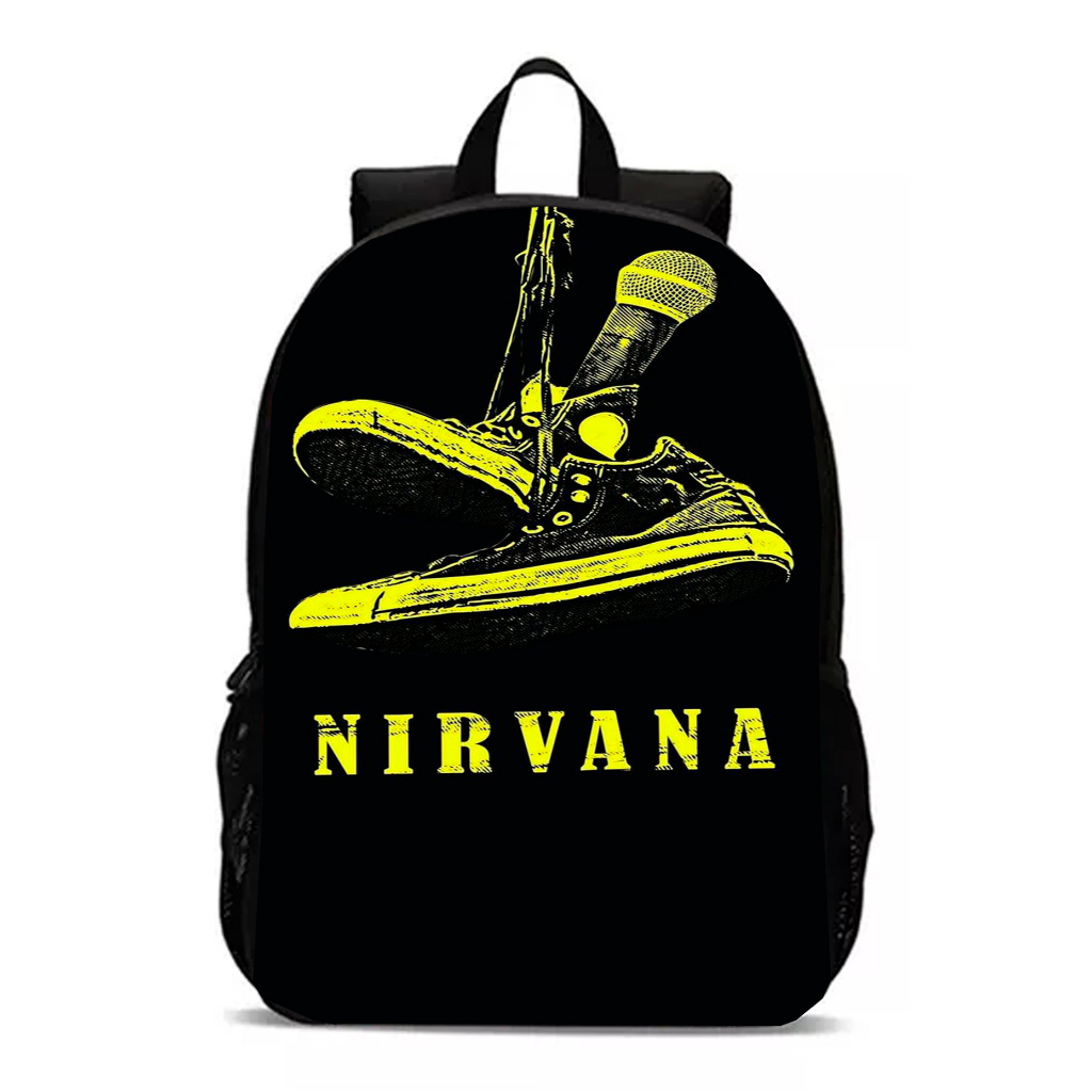 Mochila Escolar Infanto Juvenil Nirvana Musica Banda Lançamento