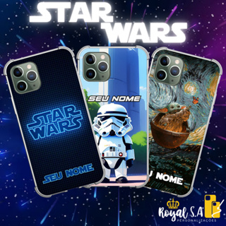 Capinha personalizada Star Wars para todos os aparelhos Samsung/ Iphone/ Motorola/ Xiaomi/ Realme em Oferta na Shopee