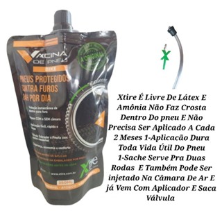 Vacina De Pneu Selante Ant Furos Bicicletas Bike Mtb 350ml Sachê Pra Duas Rodas