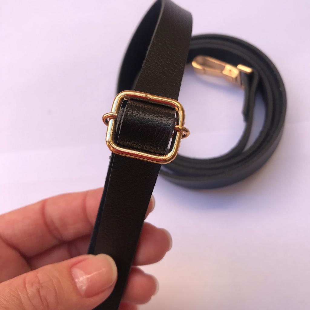 Alça Tiracolo Mosquetão Chato 1,5cm de Largura Crochê Moderno Costura Criativa