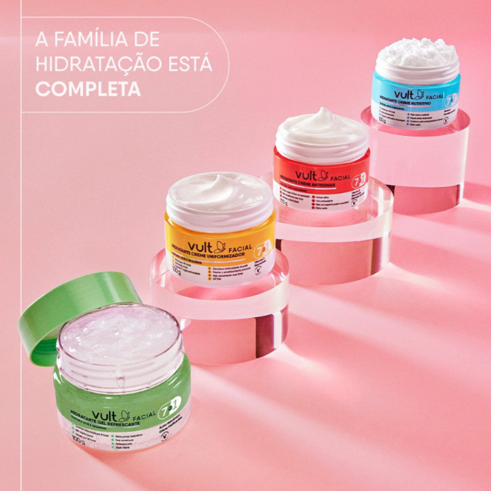 Creme Hidratante Facial Vegano 100g - VULT