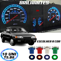 Lâmpada T5 B8.5 w5w Painel Monza 10 Peças