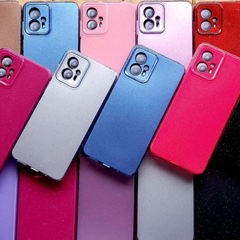 Capa Capinha case anti impacto Motorola Moto G13 |  Moto G23 Capa de Silicone com gliter aveludada