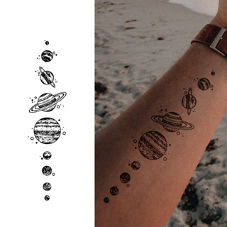 Tatuagem Temporária Fake Falsa Planetas em Oferta na Shopee